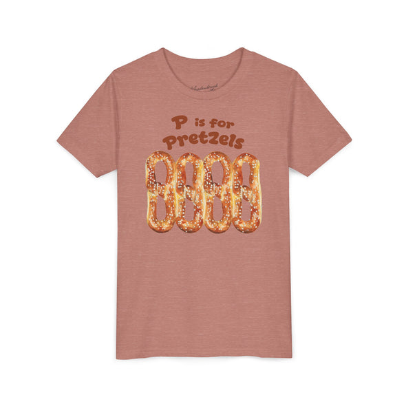 Kids P is for Pretzels Short Sleeve Tee
