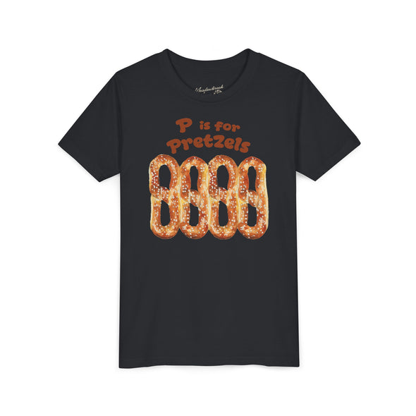 Kids P is for Pretzels Short Sleeve Tee