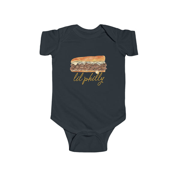 Baby Lil Philly Cheesesteak Jersey Onesie