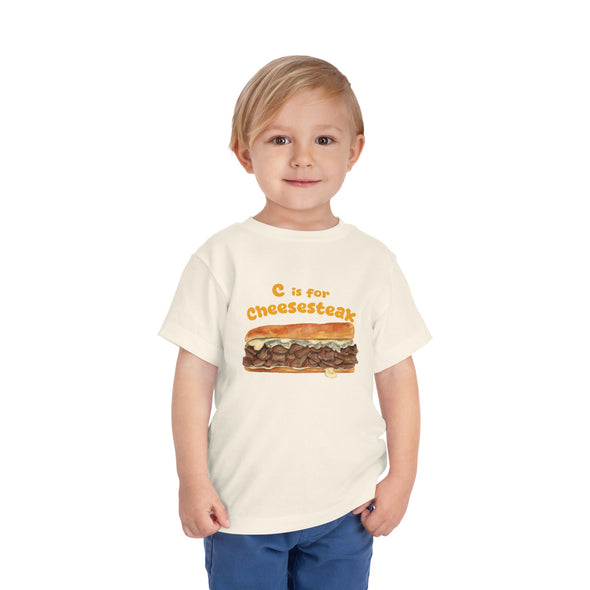 Toddler C if for Cheesesteak Short Sleeve Tee