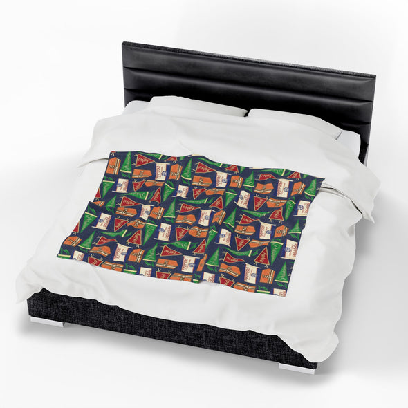 Philly Flags Velveteen Plush Blanket
