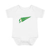 Baby Philadelphia Green Pennant Baby Rabbit Skins Onesie