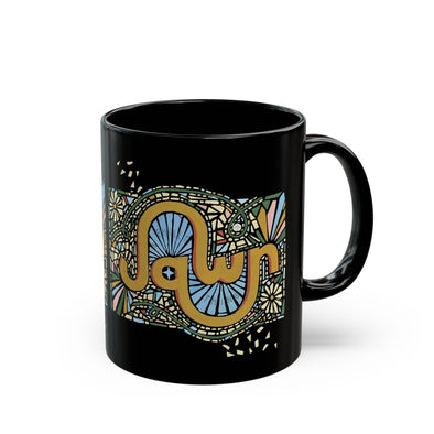 Philly Jawn Mosaic 11oz Black Ceramic Mug