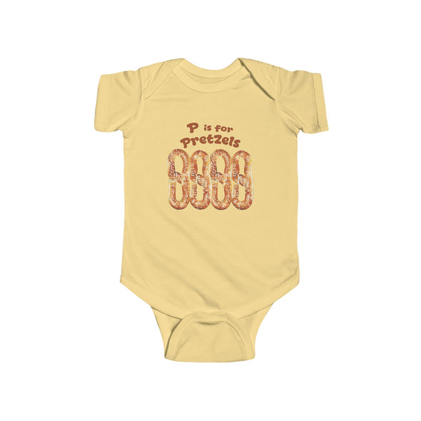 Baby P is for Pretzels Onesie