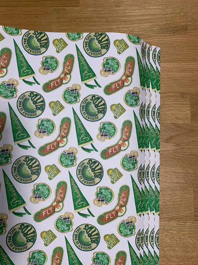 Philly Football  Fan Wrapping Paper Sheets