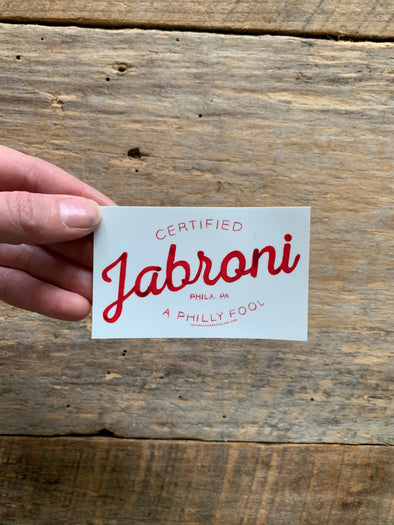 Philly Jabroni Vinyl Sticker