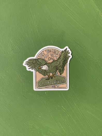 Hit em’ High Eagle Vinyl Sticker