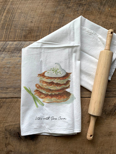 Latkes Flour Sack Towel