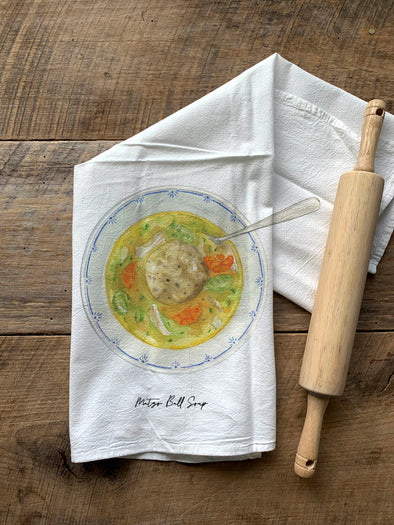 Matzo Ball Soup Flour Sack Towel