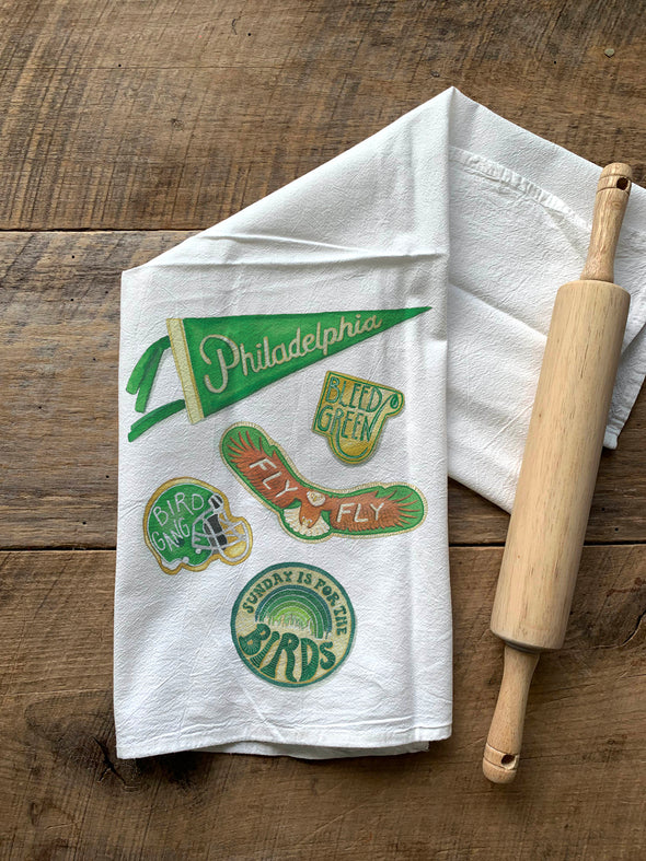 Philly Football Fan Inspired Fan Flour Sack Towel