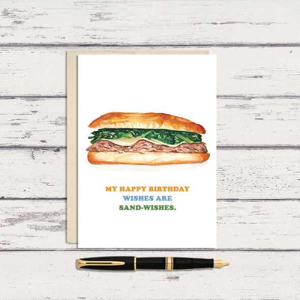 Philly Roast Pork Birthday Greeting Card