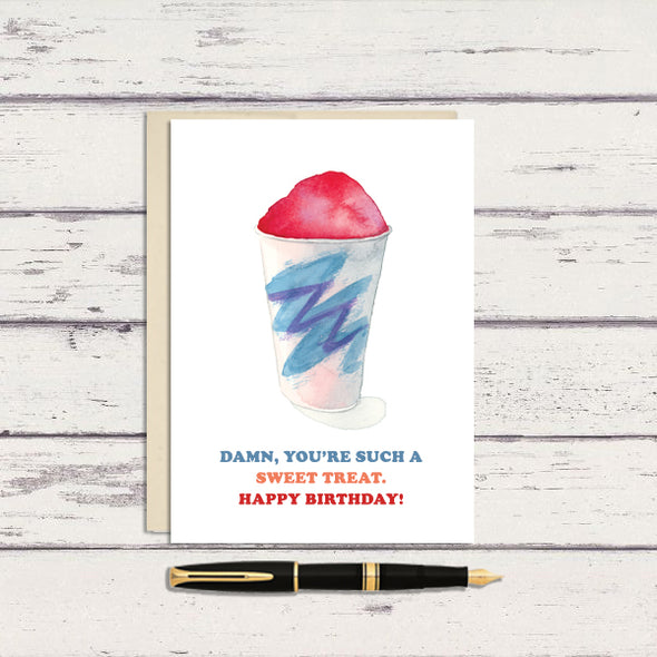 Philly Water Ice Birthday Greeting Card