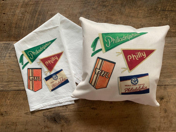 Philly Flags Flour Sack Towel
