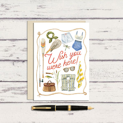 Lake Wish You Were Here Greeting Card