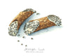 Philly Cannoli Watercolor Art Print