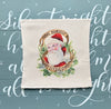 Merry Little Santa Linen Pillowcase