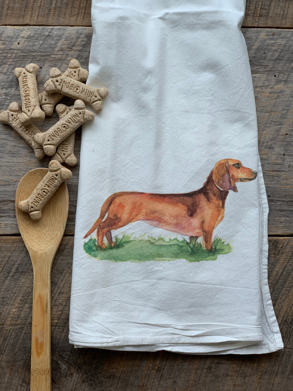 Dachshund Dog Flour Sack Towel