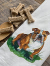 English Bulldog Dog Flour Sack Towel