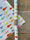 Rainbow Bottle Brush Tree Wrapping Paper Sheets