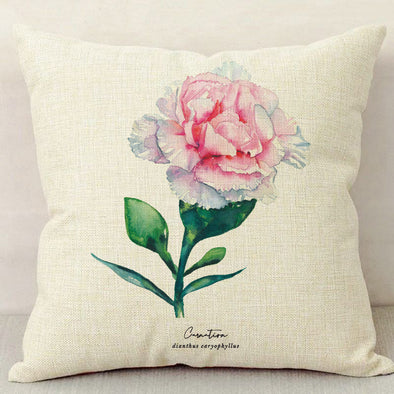 Carnation Linen Pillowcase