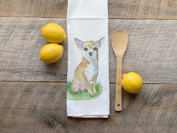 Chihuahua Dog Flour Sack Towel