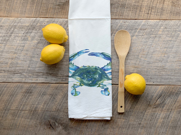 Blue Crab Flour Sack Towel