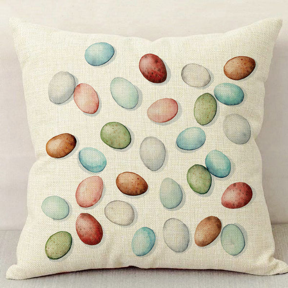 Chicken Eggs Linen Pillowcase