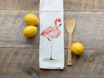 Flamingo Flour Sack Towel