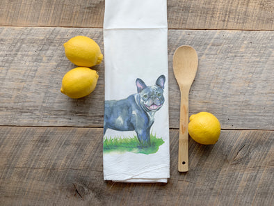 French Bulldog Dog Flour Sack Towel