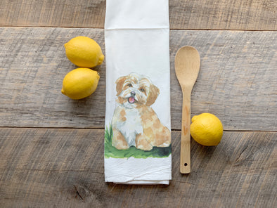 Havanese Dog Flour Sack Towel