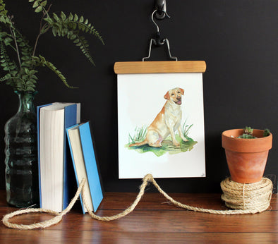 Labrador Retriever Dog Watercolor Art Print