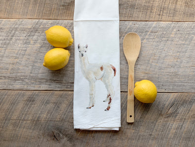 Llama Flour Sack Towel