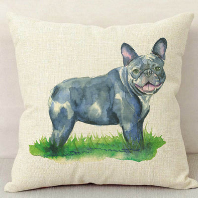 French Bulldog Dog Linen Pillowcase