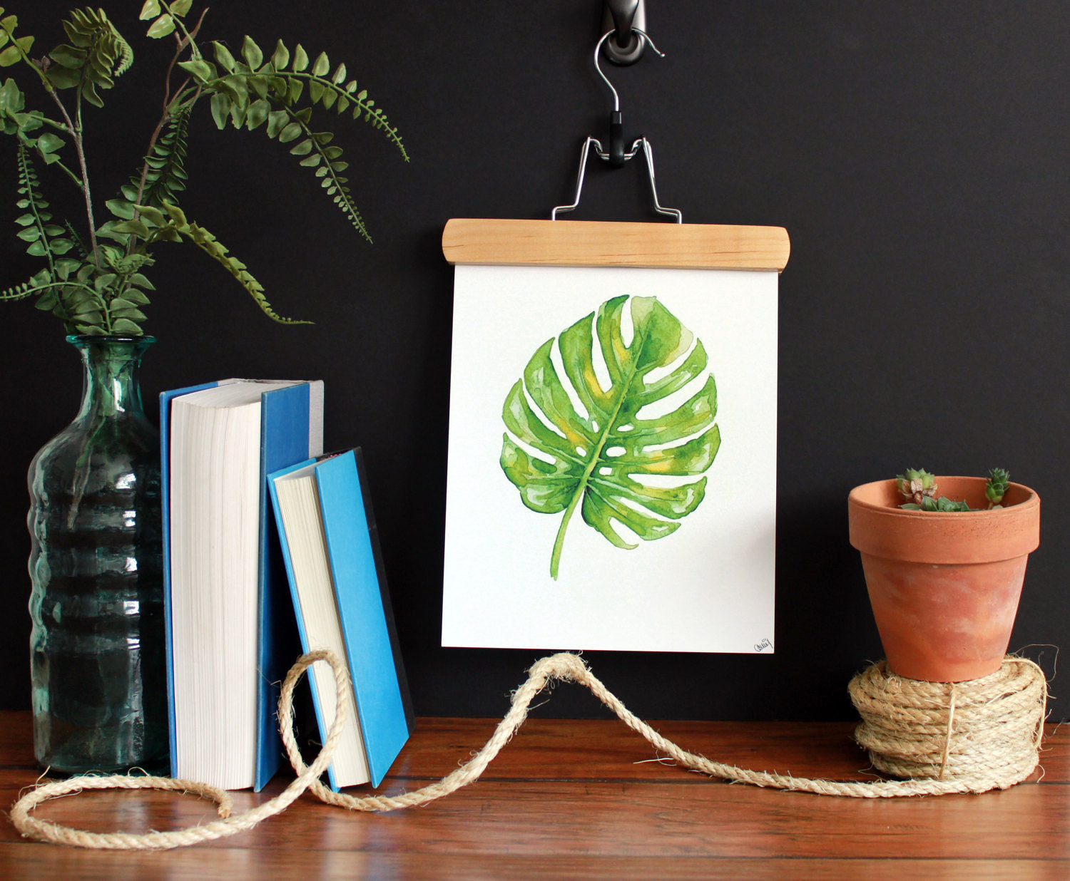 split leaf philodendron art Split Leaf Philodendron Watercolor Art Print – Meadowbrook Lane