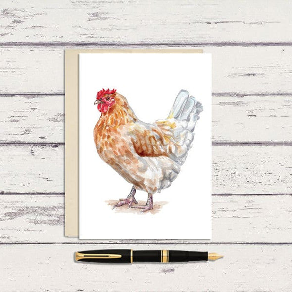 Farm Chicken Greeting Card