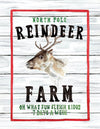 Reindeer Farm Watercolor Art Print