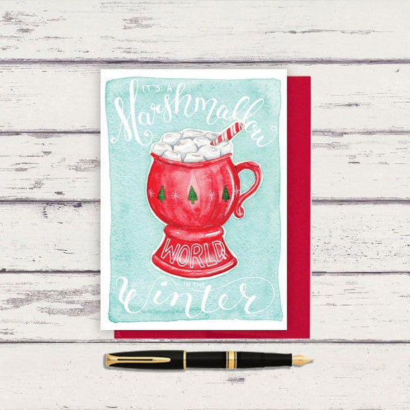Marshmallow World Holiday Greeting Card