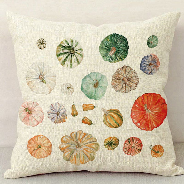 Rainbow Pumpkins Pillow