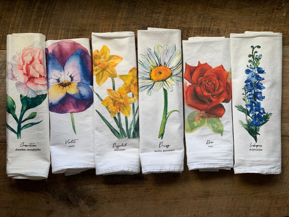 Daffodil Flower Flour Sack Towel