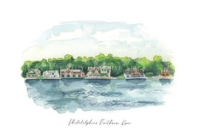 Philly's Boathouse Row Art Print